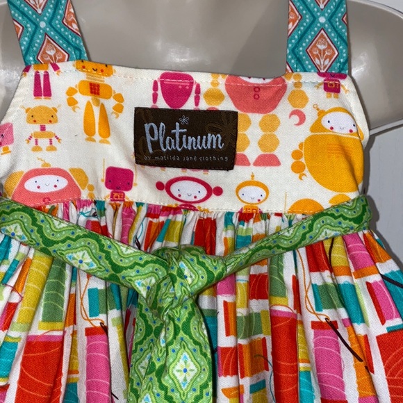 Gorgeous Matilda Jane Platinum Knot Dress/Top sz 2 HTF ROBOTS! - Picture 3 of 4